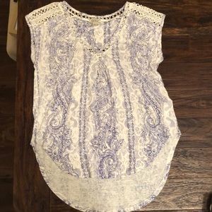 COPY - Lucky brand blouse with lace detail